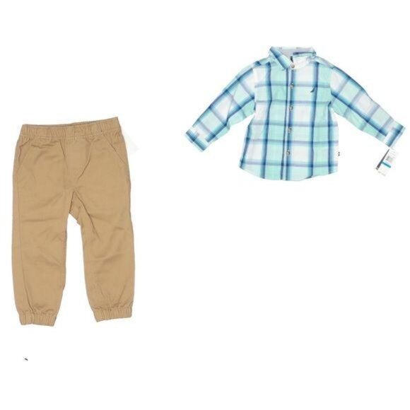 Nautica Two Piece Shirt and Pants Size 24 mo - Picture 2 of 2